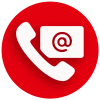 Symbol Telefon und E-Mail